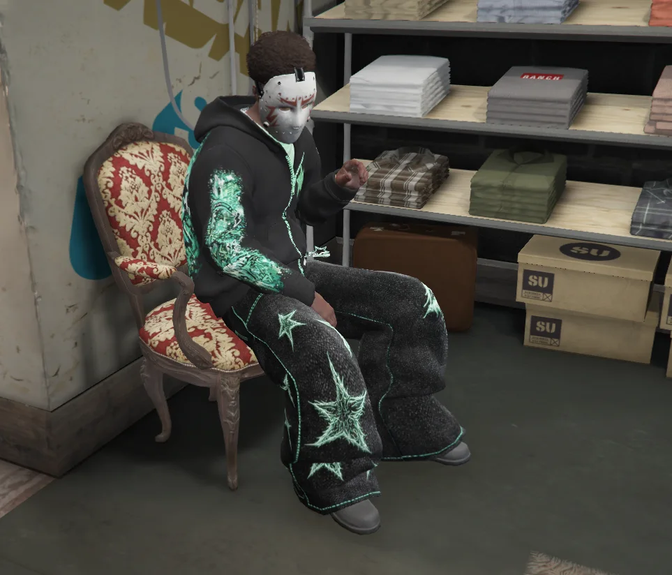 Emerald graphic hoodie