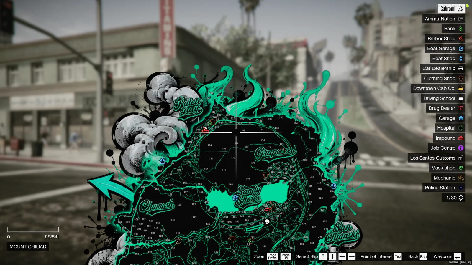 Emerald and smoke map design