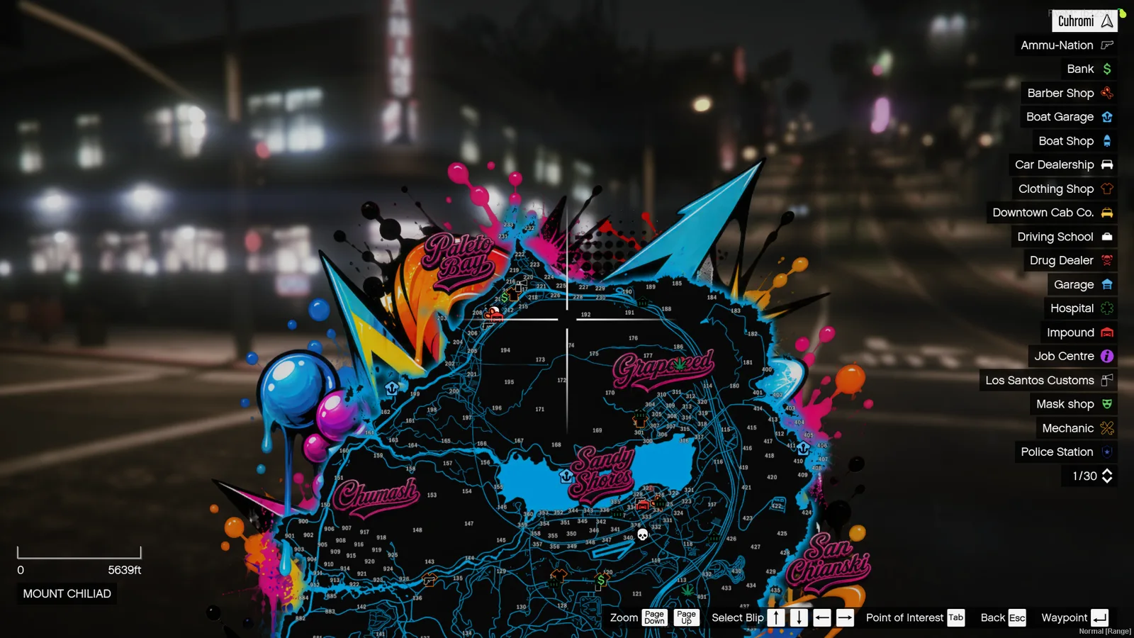 Electric multicolor map design